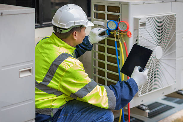 Professional Hvac technician working in Fredericksburg, PA